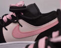 耐克（NIKE）球鞋定制AirJordan1AJ1芝芝莓莓蝴蝶結黑粉低幫女子板鞋 芝芝莓莓 定制款不支持退換 贈送 38 只賣(mài) 假一賠三 曬單實(shí)拍圖