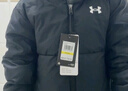 UNDER ARMOUR【熱力羽絨】秋冬兒童外套兒童連帽羽絨服休閑大童保暖 黑色 170 曬單實(shí)拍圖