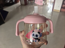貝親兒童牛奶杯1-3歲寶寶喝水喝奶PPSU直飲奶瓶雙吸管水杯 綠色330mL 曬單實(shí)拍圖