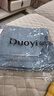 朵以（Duoyi）2025夏季新款韓系時尚休閑皮標天絲萊賽爾牛仔長褲闊腿褲 牛仔藍 L 曬單實拍圖
