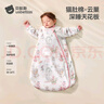 貝肽斯嬰兒睡袋純棉恒溫兒童一體睡袋嬰幼兒防踢被睡衣四季雙層 秘境M 曬單實(shí)拍圖