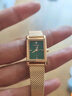 西鐵城（CITIZEN）手表 Juicy Tint系列石英不銹鋼表帶時(shí)尚簡(jiǎn)約女表 EJ6123-81W 復古綠方盤(pán) 曬單實(shí)拍圖