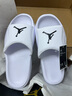 耐克（NIKE）Jordan官方男子舒適百搭涼拖夏季新款支撐拖鞋 HF3263 100白/黑 45 曬單實拍圖