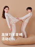 頂瓜瓜兒童保暖內衣套裝舒絨冬季中厚女童秋衣秋褲半高領(lǐng)棉毛衫 彩棉160 曬單實(shí)拍圖
