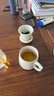 尚言坊汝窯創(chuàng)意陶瓷杯茶杯茶水分離馬克杯水杯杯子辦公室家用杯子泡茶杯 曬單實(shí)拍圖