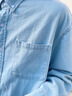 名創(chuàng)優(yōu)品（MINISO）牛仔襯衫男2025新款男士純棉水洗淺藍(lán)色長袖春秋款薄款百搭外套潮 【100%純棉】淺藍(lán) L /175(30天質(zhì)量問題全額退) 曬單實(shí)拍圖