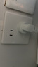 德力西（DELIXI）開關(guān)插座 CD815系列 10A斜五孔插座10只裝 QSE86ZS/3*10 曬單實(shí)拍圖
