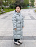 雪中飛兒童羽絨服2025女童加長(cháng)款加厚冬裝北方戶(hù)外運動(dòng)版型保暖羽絨外套 甘藍綠 120 曬單實(shí)拍圖