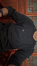安德瑪（UNDERARMOUR）EF男子亨利領(lǐng)運動(dòng)休閑長(cháng)袖T恤6010174 黑色001 L 曬單實(shí)拍圖