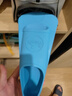 英發(fā)游泳訓練專(zhuān)業(yè) 硅膠短腳蹼蛙鞋浮潛腳蹼游泳裝備 淺藍色短腳蹼（成人兒童通用） 2XS（鞋碼34-36） 曬單實(shí)拍圖