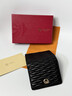 金利來(lái)（Goldlion）錢(qián)包女2026新款羊皮女士時(shí)尚輕薄小巧真皮錢(qián)夾多功能三折頁(yè)零錢(qián)包 黑色 曬單實(shí)拍圖