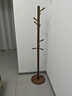 約愛(ài)衣帽架實(shí)木衣架玄關(guān)落地掛衣架收納臥室家用簡(jiǎn)易掛包架掛衣服架子 胡桃色-圓底大款水滴10掛鉤 曬單實(shí)拍圖