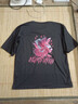重磅短袖t恤男寬松學(xué)生情侶潮流牌匾卡牌印花圓領(lǐng)半袖衣服男裝R 黑色 【卡牌單印】 XL 曬單實(shí)拍圖