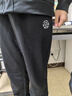 李寧（LI-NING）童裝兒童運動(dòng)褲子男女小大童棉感親膚束腳衛褲長(cháng)褲175YKLV243-1 曬單實(shí)拍圖