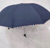 天堂 加大雨傘三折 晴雨兩用商務(wù)傘經(jīng)典格紋10骨大雨傘男女 藏青 曬單實拍圖
