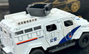 中精質(zhì)造大號(hào)劍齒虎裝甲車模型合金警車防爆特警車110兒童小汽車玩具男孩 劍齒虎警車-公安合金超大號(hào) 四開門+回力功能+禮盒 曬單實(shí)拍圖