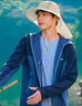 蕉下（beneunder）遮陽(yáng)帽子男士夏季登山帽護頸一體漁夫帽防曬太陽(yáng)帽釣魚(yú)帽送禮物米 曬單實(shí)拍圖