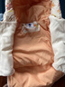 迷你巴拉【三防】巴拉羽絨連體衣嬰兒衣服寶寶萌趣爬服加厚2025秋冬新款 黃紅色調(diào)00336-小鹿 【三防護(hù)肚】 90 cm 【充絨量81.9g】 曬單實(shí)拍圖