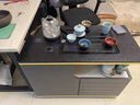 嵐樹(shù)移動(dòng)茶桌家用小戶(hù)型烏金石茶臺(tái)功夫茶幾北歐多功能陽(yáng)臺(tái)小茶臺(tái) 暖白色可移動(dòng)茶臺(tái) 曬單實(shí)拍圖