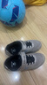 卡爾美（KELME）兒童足球鞋TF碎釘魔術(shù)貼免系帶防滑耐磨球鞋 金屬銀黑  31  曬單實拍圖