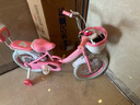 永久兒童自行車(chē)3-8歲小孩腳踏單車(chē)寶寶中大童女孩公主款童車(chē) 【升級(jí)-白胎】小貓粉+護(hù)具禮包 16寸 曬單實(shí)拍圖