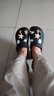 名創(chuàng  )優(yōu)品（MINISO）洞洞鞋男女夏季外穿涼鞋防滑厚底踩屎感包頭涼拖鞋 黑色+海洋星星 曬單實(shí)拍圖