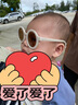 四萬(wàn)公里兒童墨鏡寶寶嬰兒太陽(yáng)鏡潮時(shí)尚磨砂眼鏡裝飾墨鏡兒童太陽(yáng)鏡 曬單實(shí)拍圖