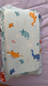 水星兒童（MERCURY Kids）幼兒園全棉抗菌對枕套(湖水綠/遠古龍)30cm×50cm 嬰幼兒A類 曬單實拍圖