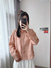 Teenie Weenie【亞麻】小熊女裝襯衫2025秋季新款簡(jiǎn)約休閑時(shí)髦襯衣 淺粉色 S 曬單實(shí)拍圖