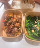 云蕾一次性飯盒紙碗餐盒帶蓋餐具打包野餐加厚便當飯碗露營(yíng)750ml*12套 曬單實(shí)拍圖