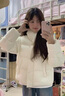瑪嬌媚（Majiaomei）羽絨棉服女短款2025冬季新款韓版小個(gè)子寬松面包服加厚棉衣外套女 雪香綠 M 曬單實(shí)拍圖