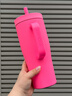 CORKCICLE.可密封吸管保溫杯高顏值大容量車載戶外不銹鋼水杯玫粉色650ml 曬單實(shí)拍圖