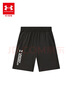 安德瑪（Under Armour）兒童時尚針織短褲男童夏款綜訓(xùn)運動五分運動褲252125115 黑色 170 曬單實拍圖