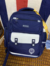 派格威新款小學(xué)生拉桿書(shū)包一二三到六年級兒童減負輕便男女童雙肩包兩用 藍色高角六輪有【筆盒+防雨罩】 曬單實(shí)拍圖