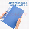 得力（deli）【超級爆款】A4/100頁(yè)大容量資料冊文件活頁(yè)收納冊 插袋檔案財務(wù)發(fā)票證收納 辦公學(xué)生藍色5109 曬單實(shí)拍圖