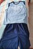 左西男童套裝夏裝2025新款兒童運動(dòng)速干背心兩件套籃球服潮 藍色 150 曬單實(shí)拍圖