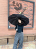 蜜雪小米全自動折疊環(huán)扣防曬雨傘加固晴雨兩用遮陽傘大號女生專用加大號傘 星空黑-黑膠防曬 曬單實拍圖
