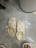 愛寶適月子鞋春秋孕產(chǎn)婦加厚軟底鞋包跟拖鞋家居鞋可外穿38-39碼 M421 曬單實(shí)拍圖