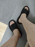 Reebok銳步官方25春夏新款男女休閑舒適DMX COMFORT + SLIDE運動(dòng)拖鞋 100209351 40.5 曬單實(shí)拍圖