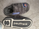 大嘴猴（paul frank）棉拖鞋男士秋冬季室內(nèi)家居拖鞋毛絨保暖厚底棉鞋男款深灰290PF607 曬單實(shí)拍圖
