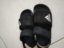 阿迪達斯 （adidas）童鞋露腳趾兒童涼鞋夏季款男童女童魔術(shù)貼軟底小大童沙灘鞋GW0344 GW0344 黑 33 碼/1uk/腳長20cm 曬單實拍圖