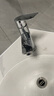 Wuzory【德國】面盆水龍頭洗臉盆洗手盆衛生間洗漱臺盆防濺冷熱水龍頭 面盆冷熱水龍頭【加長(cháng)平面】 蜂窩防濺出水丨帶80cm進(jìn)水管*2 曬單實(shí)拍圖