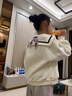 G.DUCKKIDS童裝女童套裝春秋2025新款中大童衣服女孩衛衣闊腿褲時(shí)髦兒童秋裝 白色兔子衛衣+牛仔褲 140 尺碼9~10歲【130-140cm】 曬單實(shí)拍圖