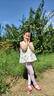 迪士尼女童打底褲秋季愛莎公主2025新款兒童褲子春秋薄款SP31253 紫 120 曬單實(shí)拍圖