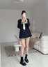 卓詩尼厚底樂福鞋女2025新款小皮鞋秋冬季襪靴加絨靴子中筒馬丁靴女靴子 黑色單里【跟高5cm】 34 曬單實拍圖