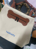 京智大容量帆布包包女2025新款潮時(shí)尚單肩托特包多功能背包上課雙肩包 米灰色【掛件】 曬單實(shí)拍圖