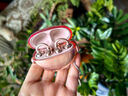 繹鎧適用華為freeclip保護套玫瑰金新款華為耳夾耳機套freeclip透明套防丟保護殼創(chuàng  )意鎖扣支架軟殼防摔 透玫瑰金 曬單實(shí)拍圖