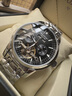 冠琴（GUANQIN）手表男機械表瑞士品質(zhì)防水夜光全自動(dòng)多功能雙日歷高檔商務(wù)男表 黑色鈦金屬 終生保 41mm 曬單實(shí)拍圖
