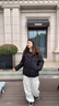 鴨鴨時(shí)空道宇聯(lián)名短款羽絨服男女同款2025新款冬季戶(hù)外極寒面包服外套 星空黑色 L (175) 曬單實(shí)拍圖