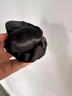 骉祥丸子頭假發(fā)發(fā)圈女抓夾仿真發(fā)飽滿(mǎn)后腦勺低扎花苞頭盤(pán)發(fā)假發(fā)包y 韓系發(fā)圈低丸子頭【深棕色】 曬單實(shí)拍圖